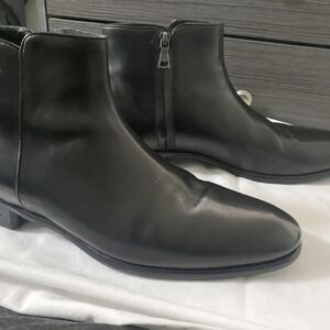 Men's Black Leather Ankle Boots